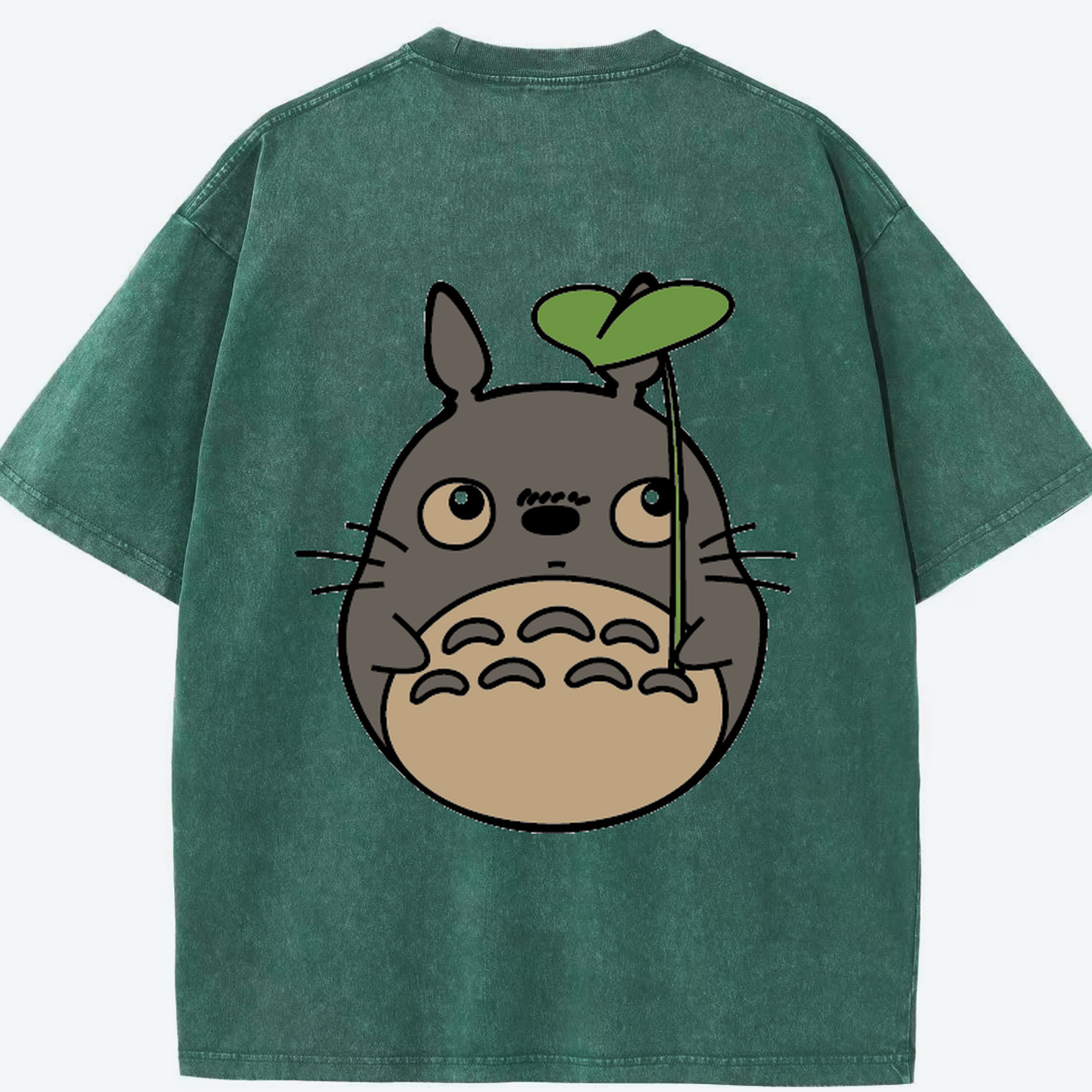 （画像用） となりのトトロ 草壁メイ 草壁サツキ My Neighbor Totoro Satsuki Kusakabe Mei Kusakabe 綿100% ヴィンテージ風 半袖Tシャツ（背面プリント）